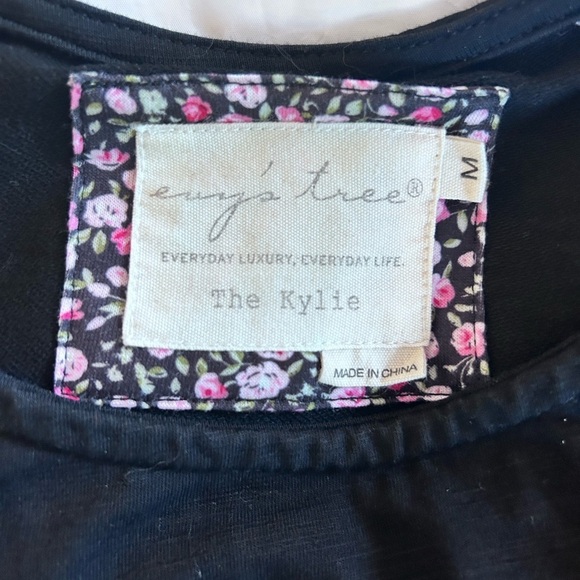 EVY'S TREE The Kylie Shirt Dress Black Size M - Picture 8 of 11